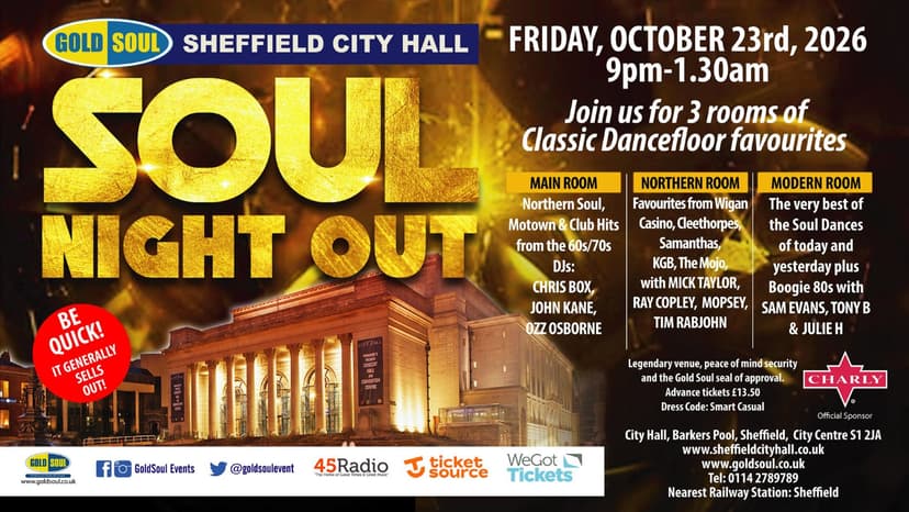 Goldsoul: Soul Night Out — CITY HALL