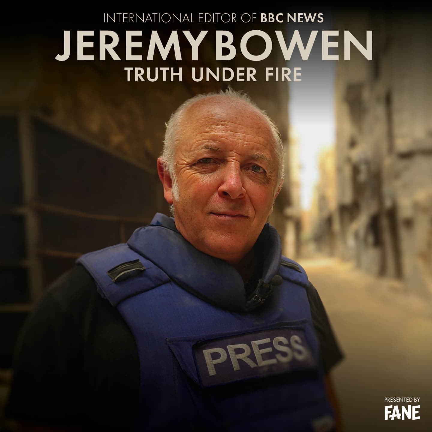 Jeremy Bowen: Truth Under Fire poster at Sheffield Octagon